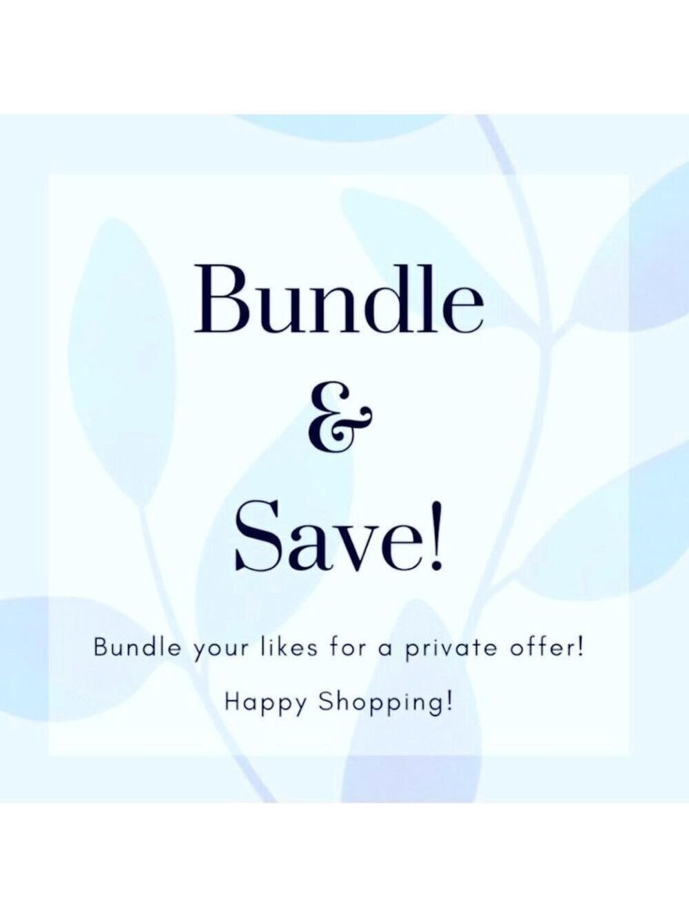 Create a bundle of 3 $5-10 items and save $$$ discounts on shipping & 25% off!